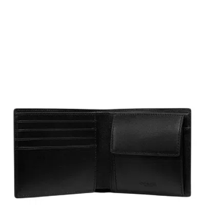 Coach Canvas Leather Coin Wallet In Multi