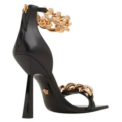 Versace La Medusa Aevitas Chain Sandals In Multi