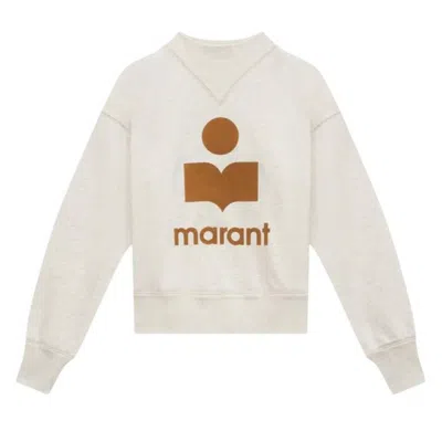 Isabel Marant Étoile Isabel Marant Etoile Moby Cotton Logo Sweatshirt In White