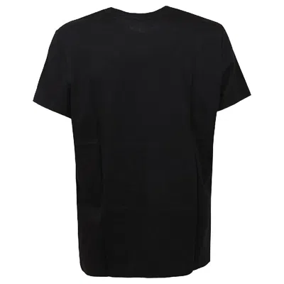 Balmain Logo Embossed Cotton T Shirt In Black
