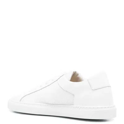 Common Projects Retro Mesh Leather Sneakers In White