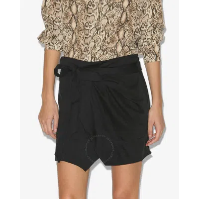 Isabel Marant Étoile Isabel Marant Etoile Berenice Mini Wrap Skirt In Black