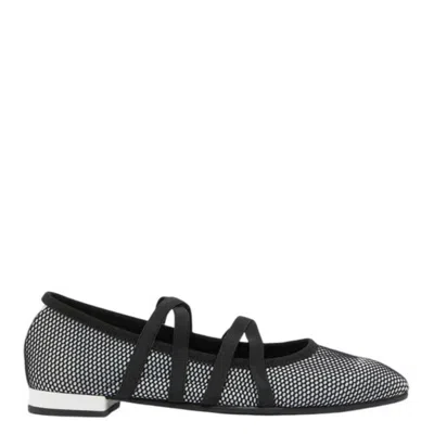 Carel Tutu Optic Stretch Ballet Flats In Black