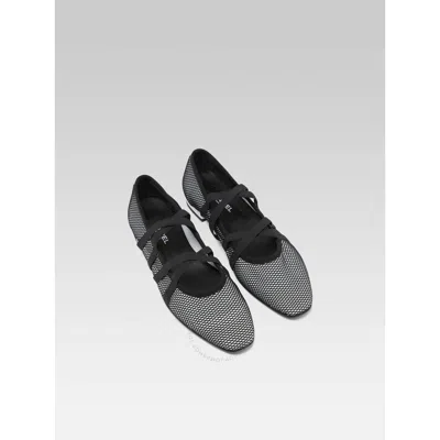 Carel Tutu Optic Stretch Ballet Flats In Black