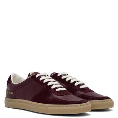 Common Projects Bball Low Top Sneakers In Red