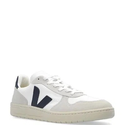 Veja White Nautico V-10 B-mesh Sneakers In Multi
