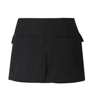 Balmain Black Buttoned 4 Pockets Gdp Skort In Black