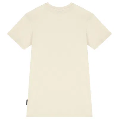 Marc Jacobs Little  Short Sleeve Cotton Dress In Neutral