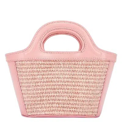 Marni Tropicalia Micro Adjustable Shoulder Strap Bag In Pink