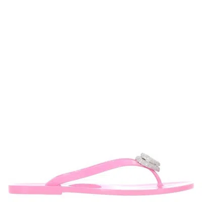 Mach&mach Mach & Mach 'double Heart' Sandals In Pink