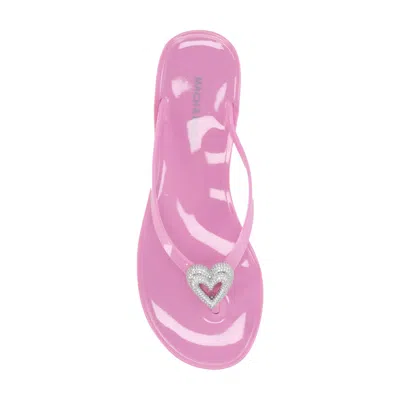 Mach&mach Mach & Mach 'double Heart' Sandals In Pink