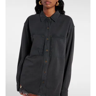 Isabel Marant Étoile Isabel Marant Etoile Raquel Faded Jersey Shirt In Black