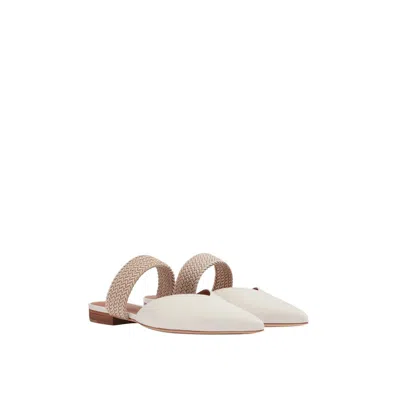 Malone Souliers Pointed Toe Flats In Neutral