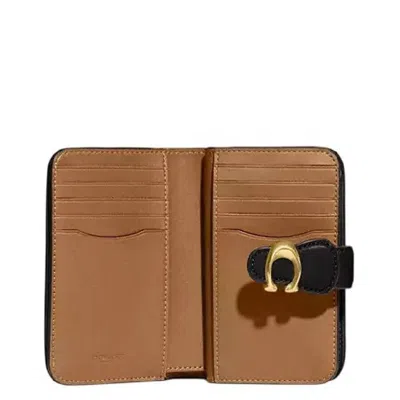 Coach Tabby Medium Leather Wallet In Black