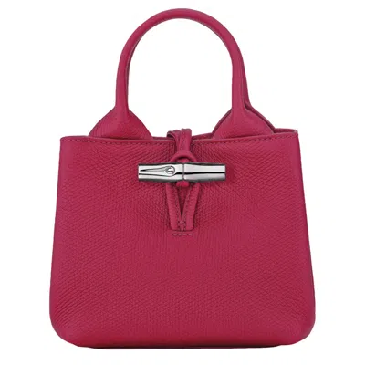 Longchamp Le Roseau Xs Top Handle Bag In Pink