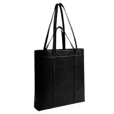 Coach 33 Hall Leather Tote Bag In Black