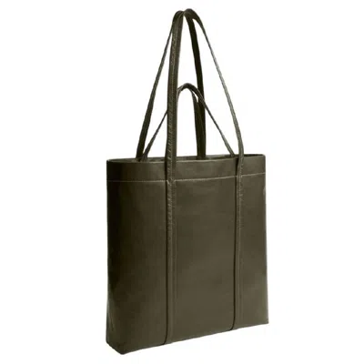 Coach 33 Hall Leather Tote Bag In Green