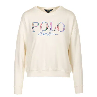 Polo Ralph Lauren Ralph Lauren Kids Logo Terry Boxy Sweatshirt In Neutral