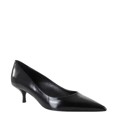 Stuart Weitzman Power 50 Leather Pumps In Black