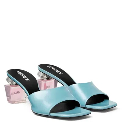 Versace Bright Crystal Mules Vernies 70 Mm In Multicolor