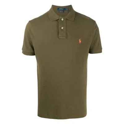 Polo Ralph Lauren Green Polo Shirt With Pony Embroidery On The Front