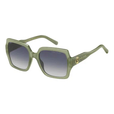 Marc Jacobs Grey Square Ladies Sunglasses Marc 731/s 1ed/gb A 55 In Green