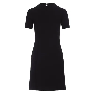 Rabanne Side Snap Ruched Asymmetric Minidress In Black
