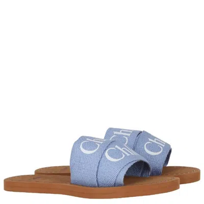 Chloé Chloe Double Logo Strap Sandals In Multi