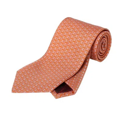 Ferragamo Men's Gancini Print Silk Tie