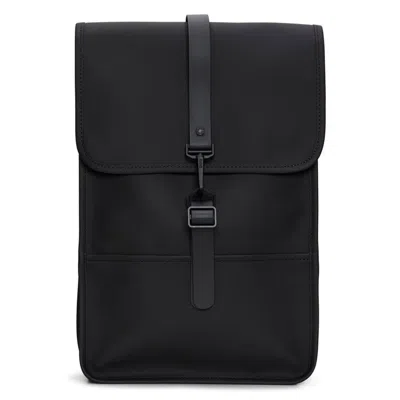 Rains Mini Rectangular Backpack Adjustable Straps In Black
