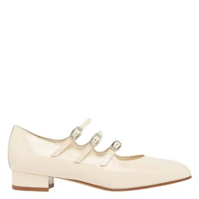Carel Ariana Patent Leather Mary Janes In Neutral