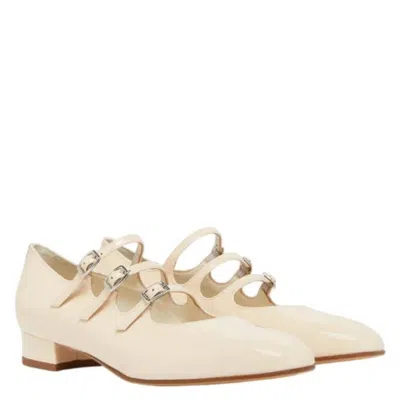 Carel Ariana Patent Leather Mary Janes In Neutral