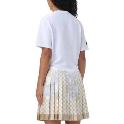 Versace Crystal-embellished Cropped T-shirt In Multi