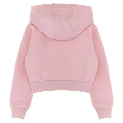 Young Versace Kids Floral Logo Embroidered Hoodie In Multi