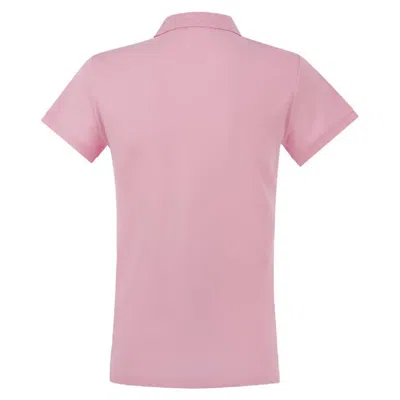 Polo Ralph Lauren Julie Slim Fit Cotton Polo Shirt In Pink