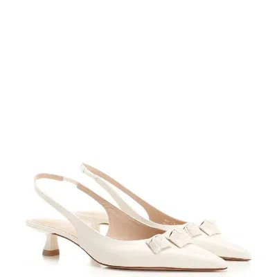 Stuart Weitzman Rosie 35 Leather Slingback Heels In Pink