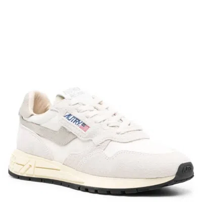 Autry Reelwind Low-top Sneaker With Suede Overlays In Gray