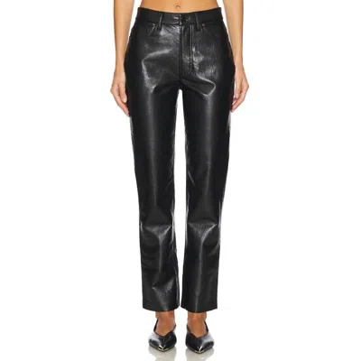 Anine Bing Bruno Faux Leather Pants In Black