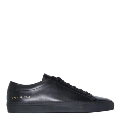 Common Projects Original Achilles Low-top Leather Sneakers In Black