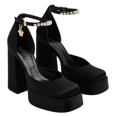 Versace Medusa Aevitas Platform Pumps In Black