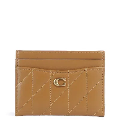 Coach Essential Quilt Leather Cardcase In Multi