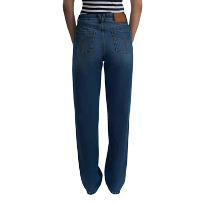 Versace Straight Leg Denim Jeans In Blue