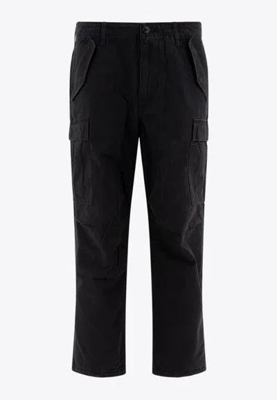 Stussy Cotton Black Trousers In Black