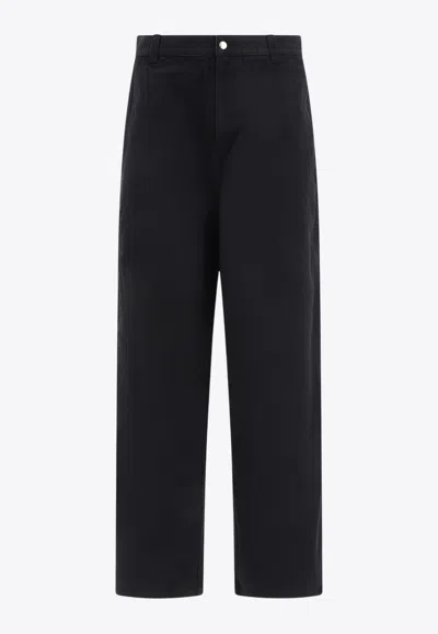 Stussy Workgear Straight-leg Pants In Black