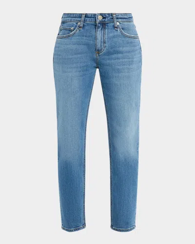 Rag & Bone Dre Low-rise Slim Boyfriend Jeans In Blue