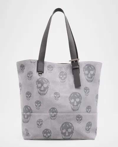 Alexander Mcqueen Mcqueen T-bar Shopper In Gray