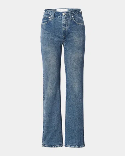 Rag & Bone Miramar Terry Shea Relaxed Straight Jeans In Blue
