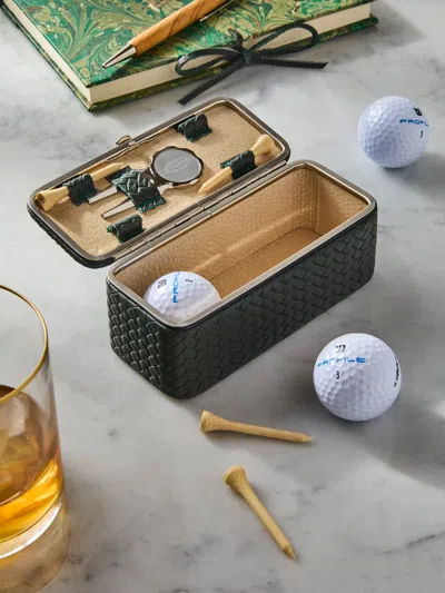 F. Hammann Leather Golf Set In Gray