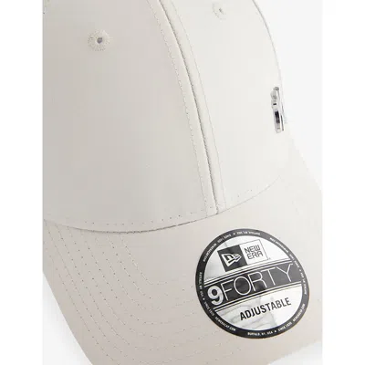 New Era Womens Light Beige 9forty Flawless New York Yankees Woven Baseball Cap In White