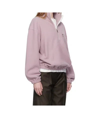 Rier Freshly Sheared Wool Fleece Casual Jacket In Purple